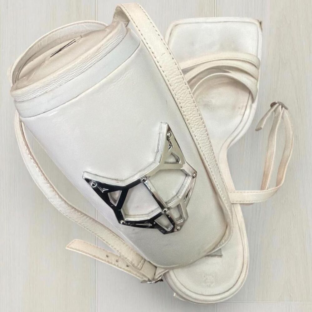 Naked-wolfe Women's White and Cream Footwear